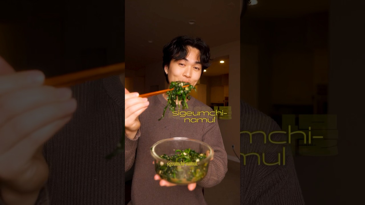 The perfect way to ENJOY your greens #koreanfood #healthyrecipes #vegetables The perfect way to ENJOY your greens #koreanfood #healthyrecipes #vegetables