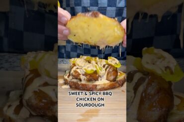 This Chicken Sandwich made my day. Sweet & Savory BBQ Chicken on Sourdough. #shorts
