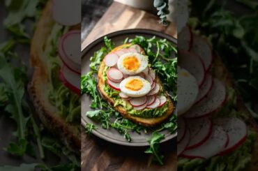 Avocado Toast with Radishes and Egg | Easy Sourdough Breakfast Recipe