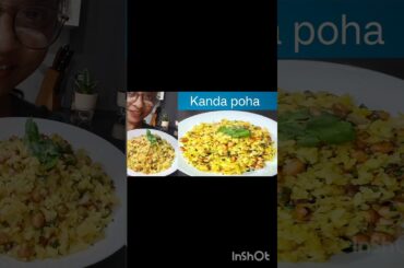 Maharashtrian poha recipe quick easy healthy breakfast recipe #Kanda poha# shorts