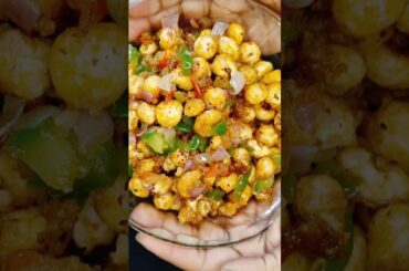 Makhana Chaat Recipe | ASMR I healthy | delicious | prefect | snacks #healthyrecipes #snacks