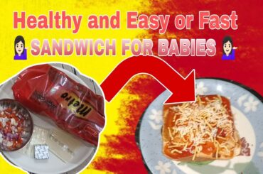 bread sandwich recipe | baby making sandwich | how to make healthy breakfast @parentinghub2