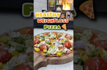 High Protein Pan Pizza With Loaded Veggies #food #pizza #shorts #recipe