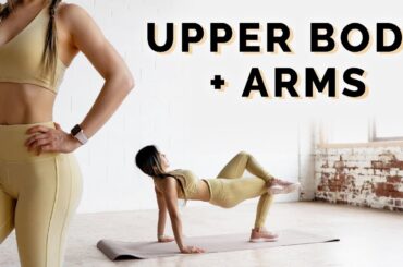 10 Min Upper Body & Arms Workout | Beginner Friendly No Equipment