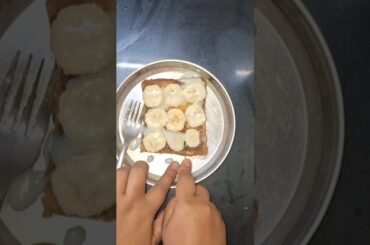 5 Mins Viral Banana Milk Toast || Eggless Banana French Toast ||Healthy Breakfast #milktoast #banana
