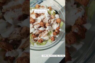 Low Calorie Caesar Salad - Easy High Protein Recipe #weightloss