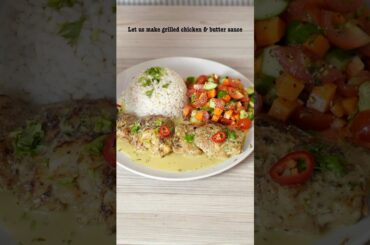 Healthy Grilled Chicken And Salad #shorts #grilledchicken #recipe