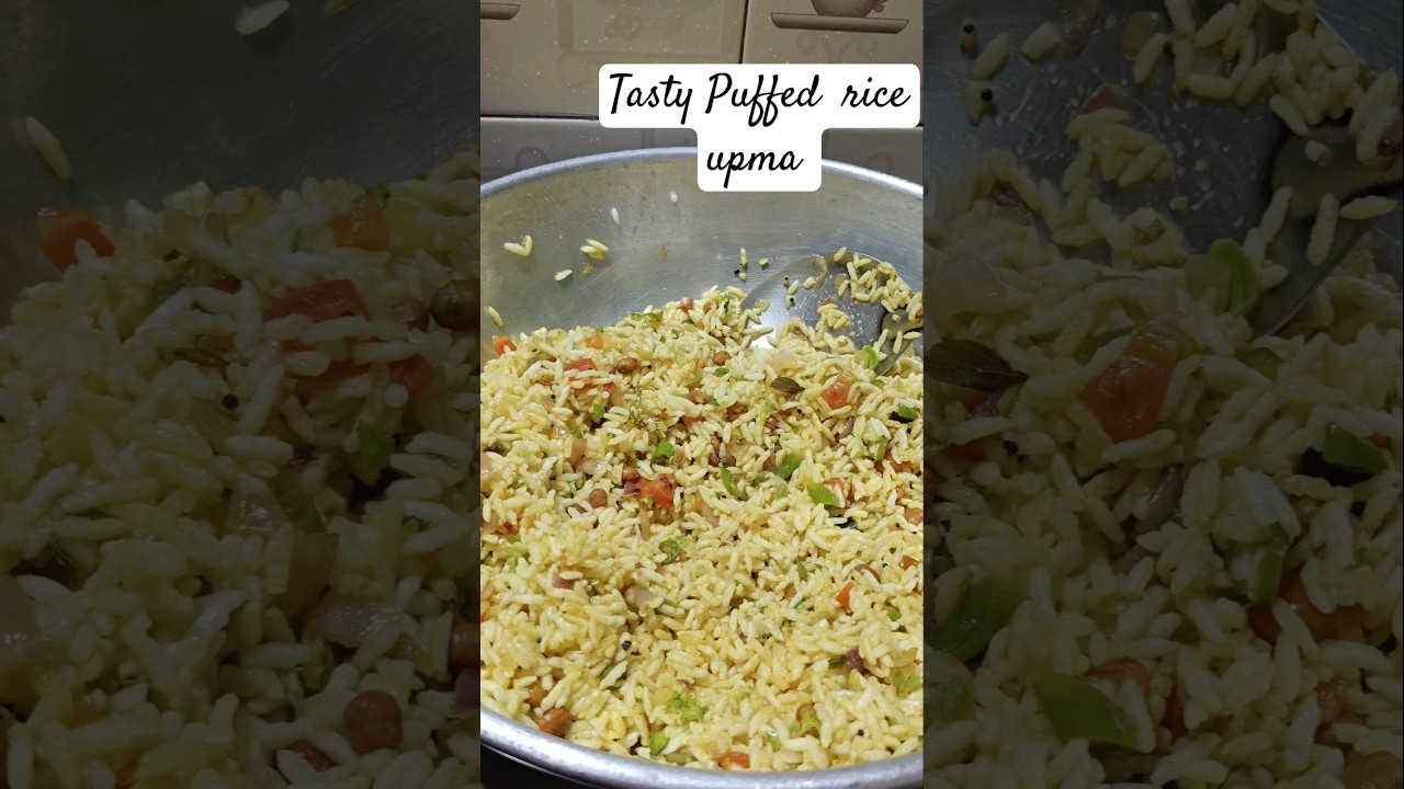 Easy breakfast recipes |Puffed Rice Upma Recipe #shorts #recipe #breakfast Easy breakfast recipes |Puffed Rice Upma Recipe #shorts #recipe #breakfast