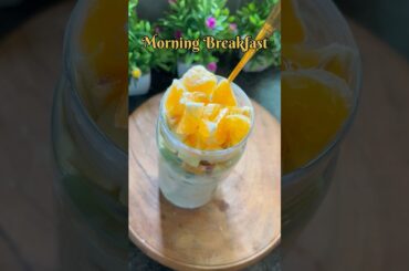 Overnight Oats Recipe |Morning Healthy Breakfast #oatsrecipe #breakfast #recipe #shorts #viralvideo