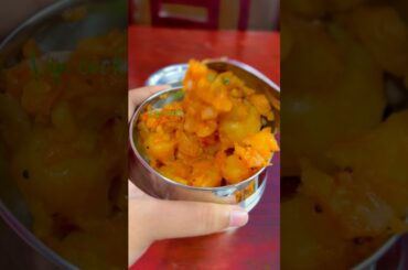Today Lunchbox recipe: Sambar with potato podimas & Dal #shortsfeed #lunchbox #lunchideas #lunch