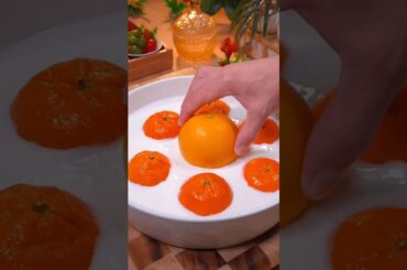 A little trick and Oranges turns into a Five-star restaurant dessert #shorts #dessert #recipe