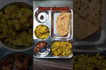 Village simple testy and healthy lunch thali #trending #shorts #viral#lunchthali #food #cooking