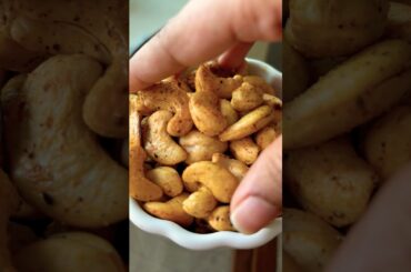 Snack recipe| Masala Cashew | healthy snack ! #championstrophy2025 #matchday#youtubeshorts
