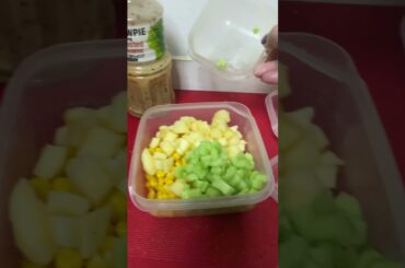 Salads: Cucumber Apple Corn #salad #healthy#shortvideo