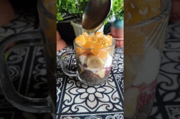 Chai seed fruit pudding #youtube #food #chiaseeds #views #shorts #healthy #weightloss #breakfast