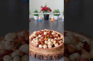 Trending recipe of Makhana Peanut Chivda #shorts #recipe #almond #makhana #dryfruits