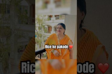 Rice ke pakode | Rajni ke sath #healthy #tasty #snacks #recipe #instagram #insort