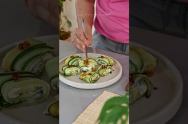 Cucumber Roll #asmrfood #asmrcooking #cucumber #snacks #summersnacks #healthyrecipes