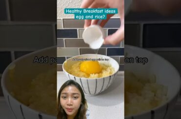 Healthy breakfast ideas, egg and rice #recipe #dietition #easyrecipe #dietitian