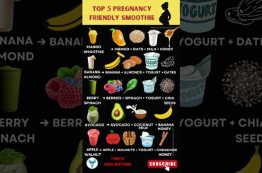 Top 5 Pregnancy Friendly Smoothie Recipes | Healthy & Nutritious for Moms to Be