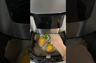 healthy egg breakfast with air fryer #breakfast #airfryer #food #shorts