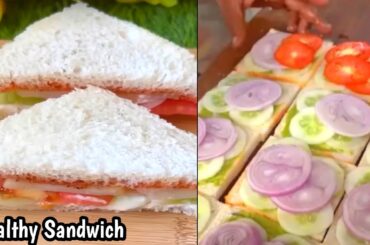 Quick & Healthy Veg Sandwich Recipe | Indian Breakfast Recipes | easy breakfast recipe | Nasta