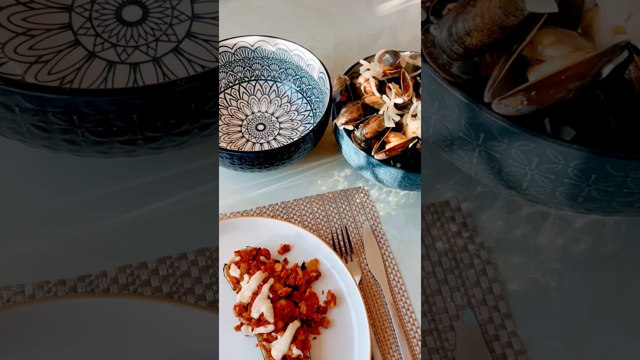 600 cal | Tuna Stuffed Courgette & Mussels | Healthy Meals | No Sugar | No Flour 600 cal | Tuna Stuffed Courgette & Mussels | Healthy Meals | No Sugar | No Flour