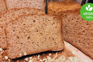 How to make HEALTHY BREAD at home? Quinoa Oatmeal Rice Bread (sourdough, vegan & gluten free)