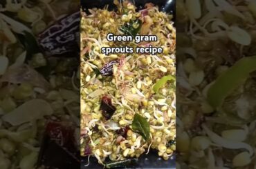 Green gram sprouts recipe/mulai kattiya pachai payaru recipe#benefits#healthy#food#trending#shorts
