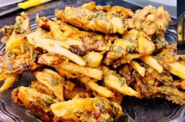 Aloo Palak Pyaz Mix Veg Pakora Recipe!Easy Healthy Snacks Recipe Ramadan Day 1