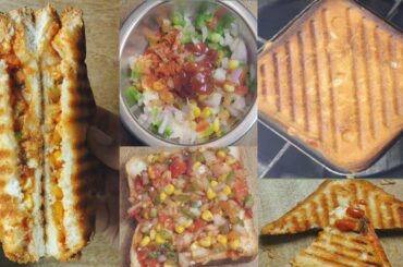 No cheese, No Mayo! Healthy veg sandwich recipe in 5 minutes   || simple & Tasty Recipe!