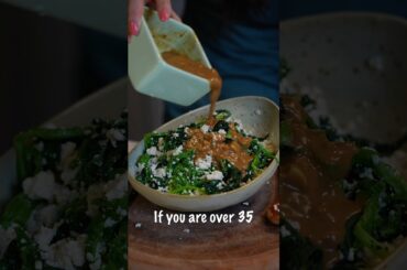 Spinach and tofu with sesame sauce-Chinese wellness recipe ep2 #chinesefood