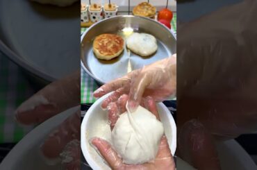 This big stuffing box! So delicious #pie tutorial #electric baking pan food #breakfast #2528