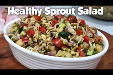 Healthy Sprout Salad recipe/Moong Bean Sprout Salad/Healthy weight loss recipe/Iftar special Salad