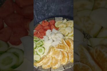 fruits and vegetables platter|| weight loss recipe|| healthy platter|| #shorts #platter