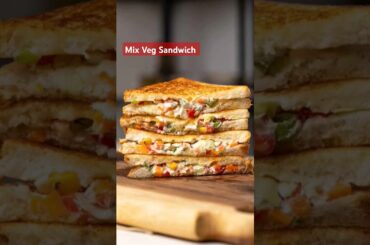 Healthy Veg Sandwich #ytshort #shortsfeed #shortvideo #sandwich #shorts #food #recipe