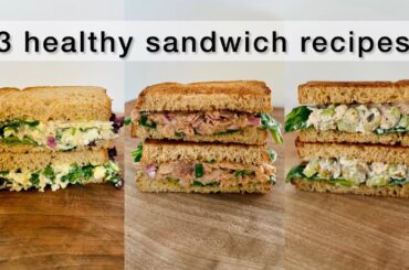 3 Healthy Easy Lunch Recipes | Egg toast | Tuna toast | Chicken toat