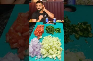 Virat's salad insp #viratkohli #chickpeasalad #healthy #weightloss #cooking #shorts #trending #salad