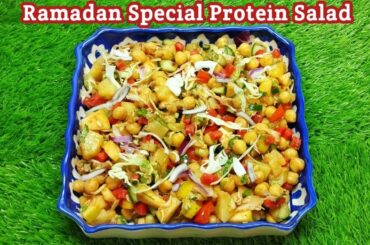 Healthy Protein Salad Recipe | Chickpea Salad (RAMADAN SPECIAL)
