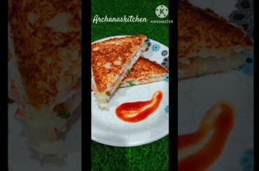 simple & healthy curd/dahi sandwich #shorts#asmr#youtubeshorts#viral#short#Archanaskitchen