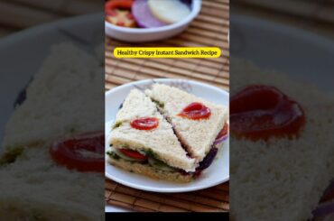Healthy Instant Sandwich #shorts #sandwich #recipe #sandwichrecipe #cooking #food #trending #viral