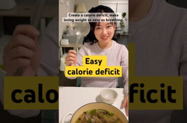 A simple way to create calorie deficit! #food #loseweight #caloriedeficit #diet #lowcarb #calories