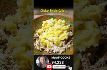 Chicken Potato Cutlets | Ramzan Special Recipe #shorts #food #recipe #youtubeshorts #ytshorts