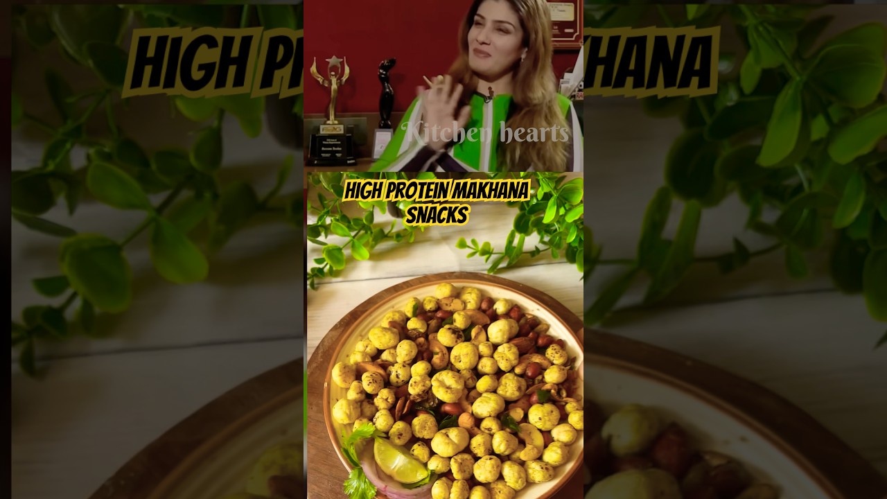 High-Protein Makhana Snack Recipe | Healthy & Tasty | Ravinaa Tandon #healthyfood #ravinatandoon High-Protein Makhana Snack Recipe | Healthy & Tasty | Ravinaa Tandon #healthyfood #ravinatandoon