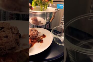 Watch me put my dinner together#pan seared salmon# rice&peas#salad#healthy-cooking#recipe#shorts