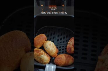 Crispy Bread Roll in Air Fryer|Less oil Bread Roll Recipe #breadrolls #shorts
