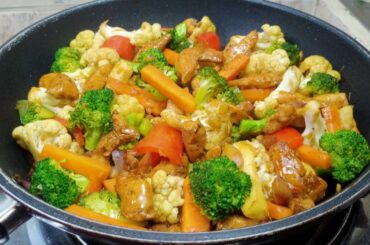 QUICK AND EASY CHICKEN AND VEGETABLE STIR FRY! HEALTHY, NUTRITIOUS AND TASTY!
