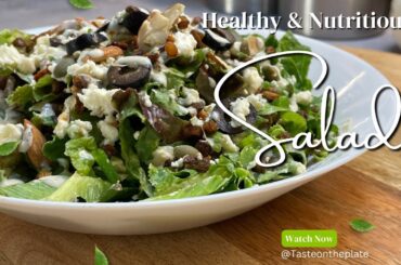 Crispy lentil salad/healthy salad recipe for weight loss/salad recipe for dinner