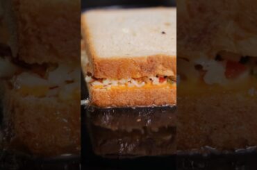 Bell Pepper Cheese Sandwich #sandwich #bellpeppers #asmr #asmrcooking #easysnack #breadsnack #shorts