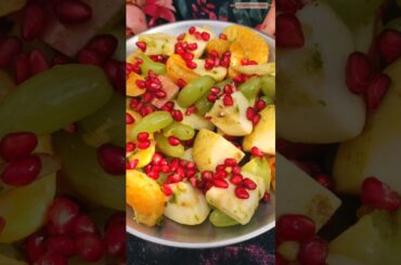 Fruit Salad Recipe #healthy #snacks #recipe #fruitchaat  #shorts